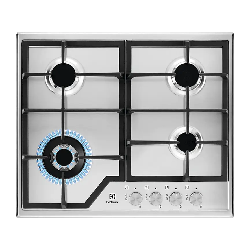 Electrolux EGS6436SX Wok Gözlü Inox Ankastre Ocak